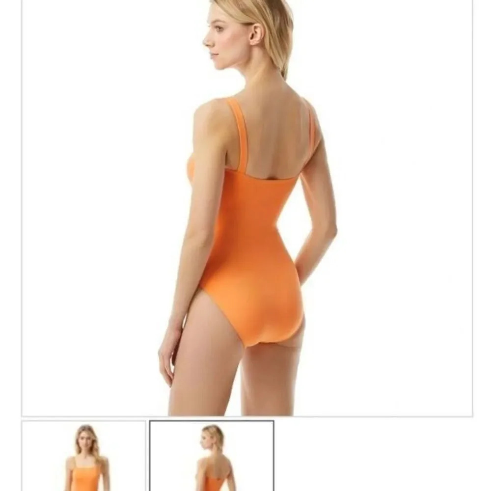 MICHAEL Michael Kors One Piece Swimsuit logo sz 10